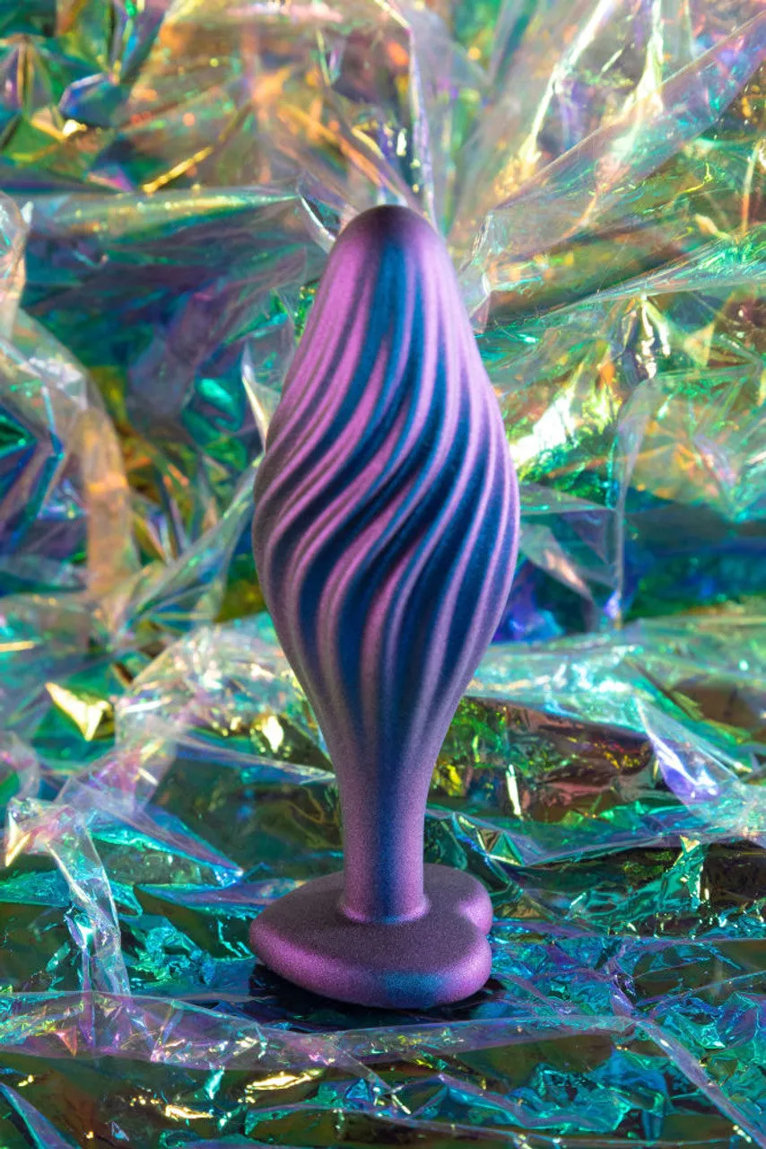 Anal Adventures Matrix Swirling Bling Plug Sapphire