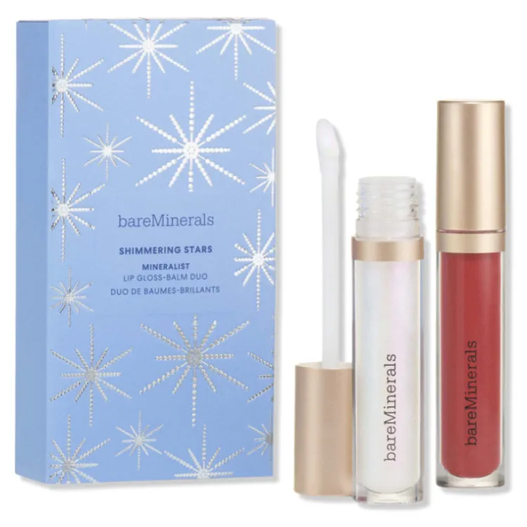 Bare Minerals Shimmering Stars Mineralist Lip Gloss-Balm Duo