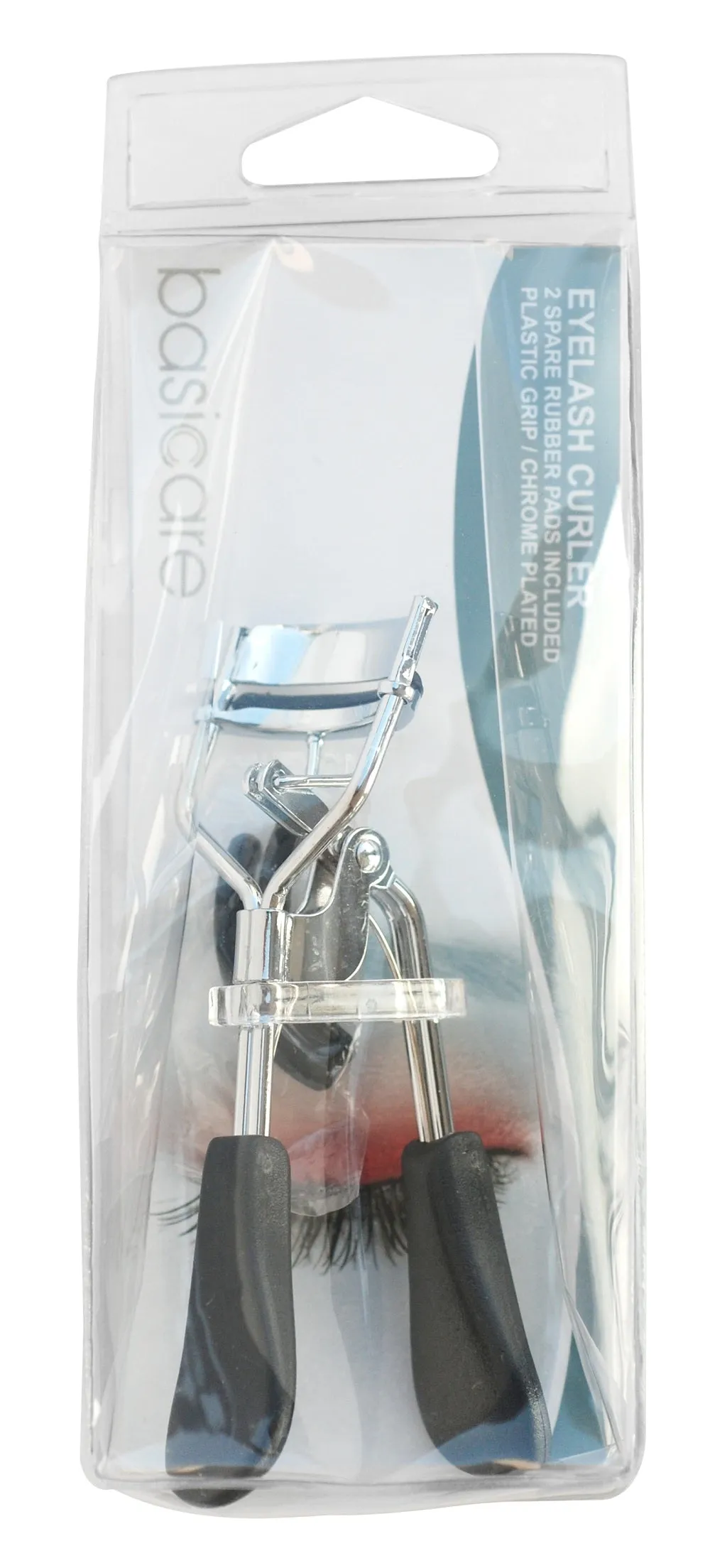 Basicare Ergonomic Eyelash Curler With Black Plastic Handles