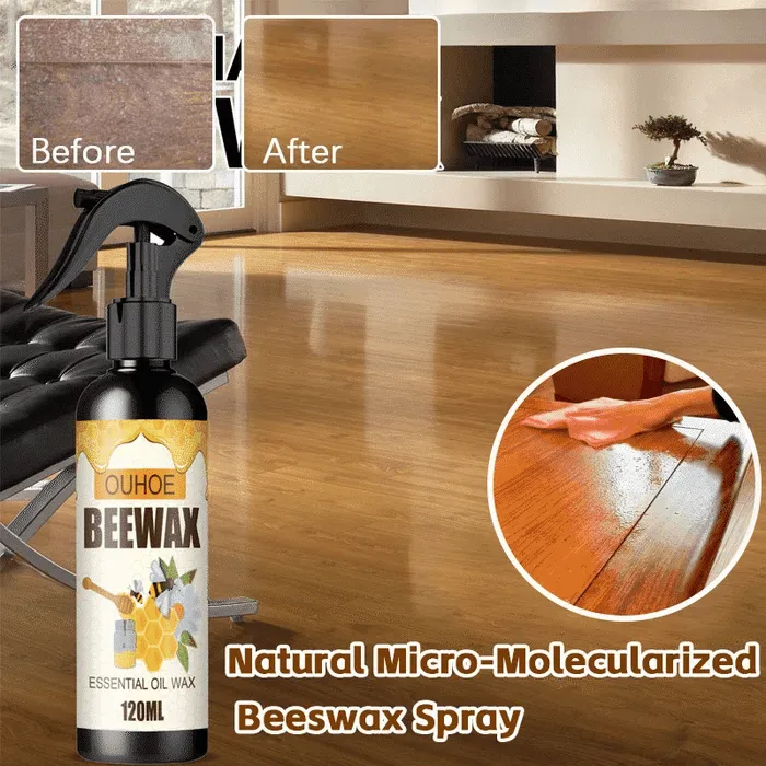 Beeswax Spray for Wood, Furniture & Floors – 120 ml ( Pack of 2 & 4 )