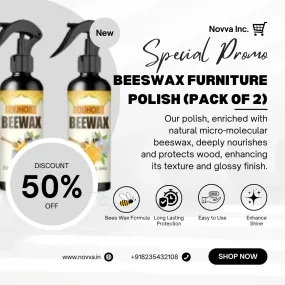 Beeswax Spray for Wood, Furniture & Floors – 120 ml ( Pack of 2 & 4 )