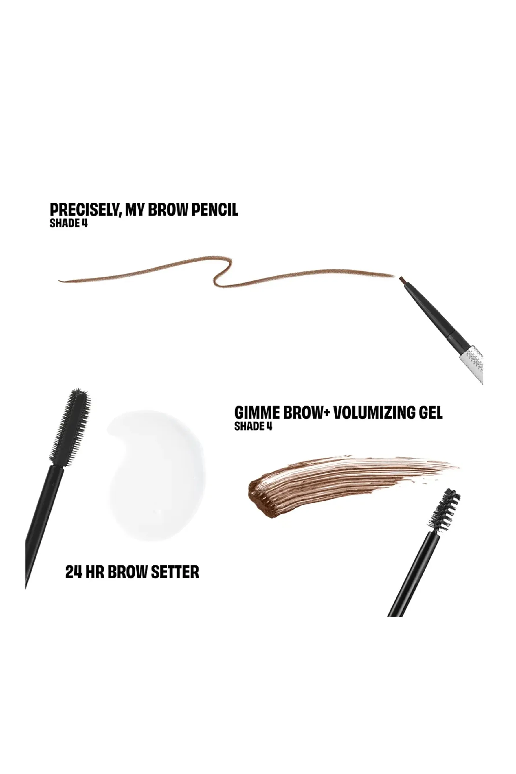 BENEFIT Brow Haul Of Fame Brow Pencil & Gel Trio Shade 4