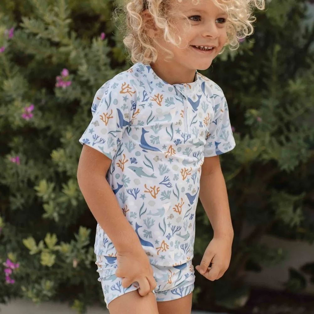Boys Swim Shorts Ocean Dreams Blue