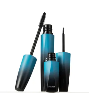 Curling Thick Mascara and Waterproof Lasting Eyeliner Cosmetic kit