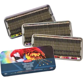 Derwent 150 ChromaFlow Coloured Artists Pencils Tin Set Professional Full Range