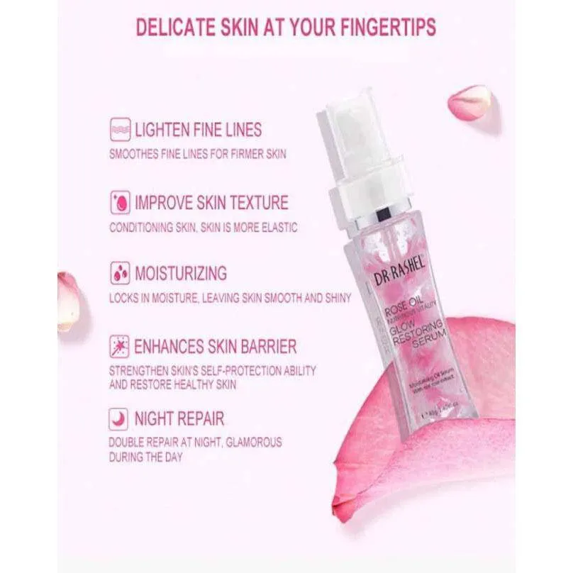 Dr.Rashel Rose Oil Moisturizing Glow Restoring Serum 40Ml Drl-1454
