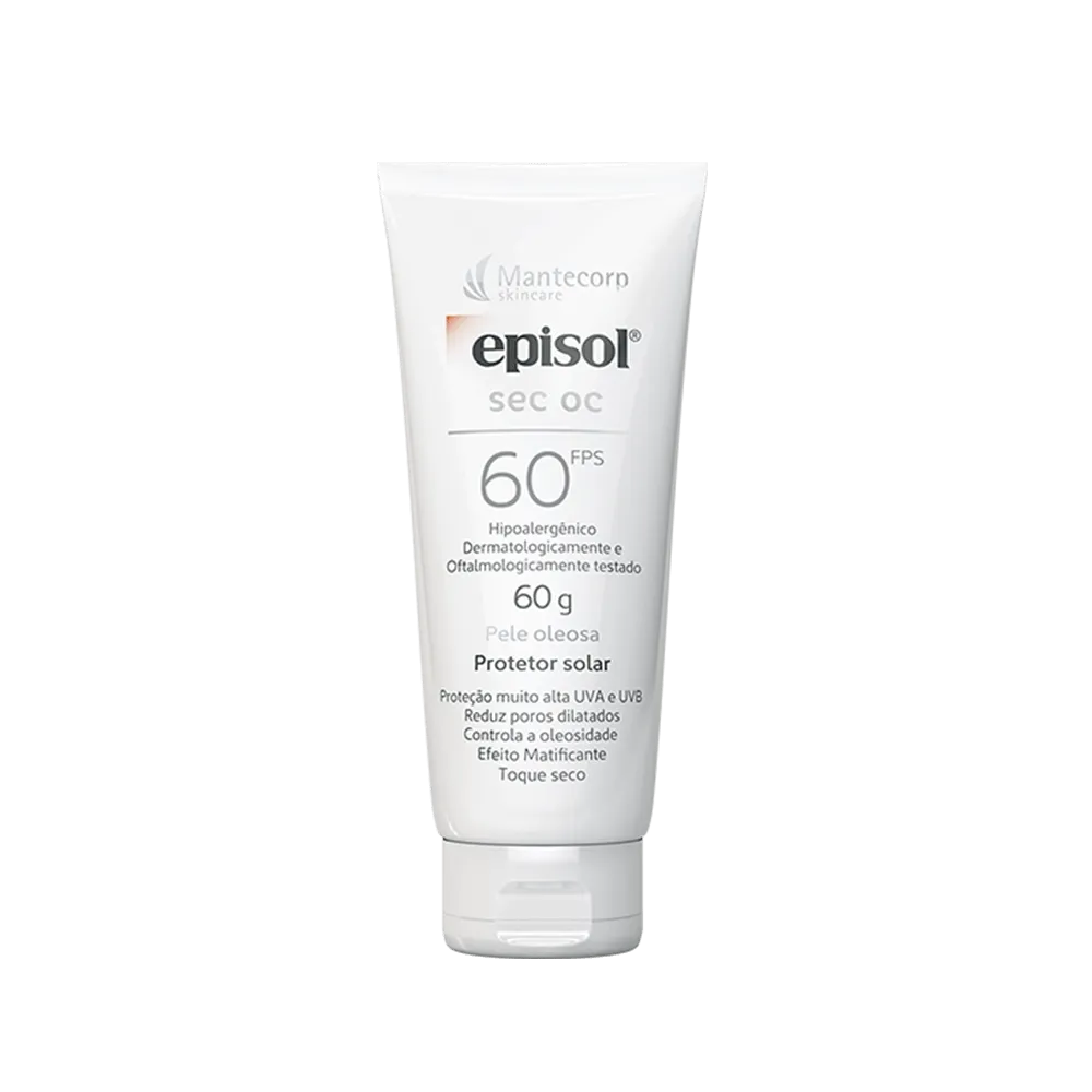 Facial Sun Protector EPISOL SEC OC FPS 60 BG 60G - Mantecorp