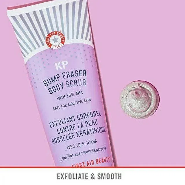 First Aid Beauty - Bump Eraser Body Scrub Exfoliant for Keratosis Pilaris with 10% AHA