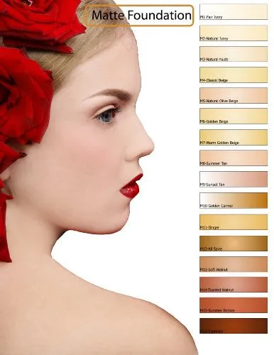 Glam Air Airbrush M1 Fair Ivory Matte Foundation Water-based Makeup (999) (Ideal for normal to oily skin) (0.25 Oz)