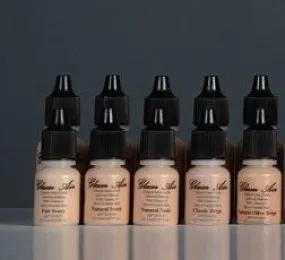 Glam Air Airbrush Water-based Foundation in 5 Assorted Light Matte Shades (for Normal To oily Light/Fair skin)M1-M5