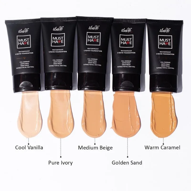 Iba Must Have Waterproof Liquid Foundation - Golden Sand
