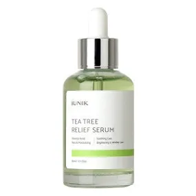 IUNIK Tea Tree Relief Serum with natural ingredients with tea tree & Centella & 6 sprout extract - Calm   Moisturizing   Skin trail Relief at once - 1.71 OZ