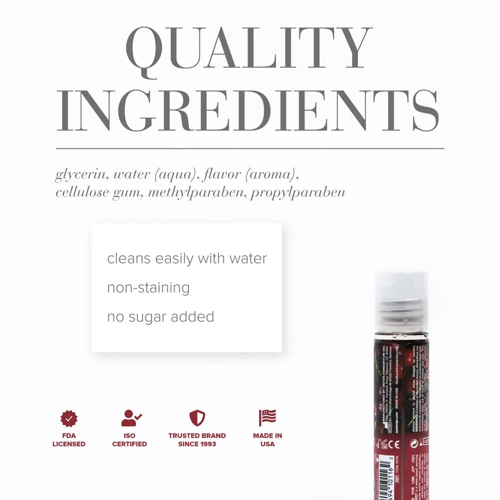 JO H2O Cherry Burst Flavored Water-Based Lubricant 1 oz.