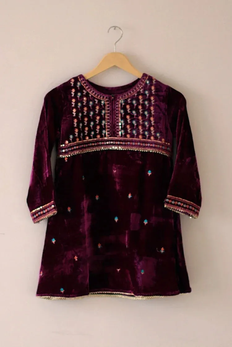 Kashish - Kids Velvet Wear - 3 Piece - 6126G