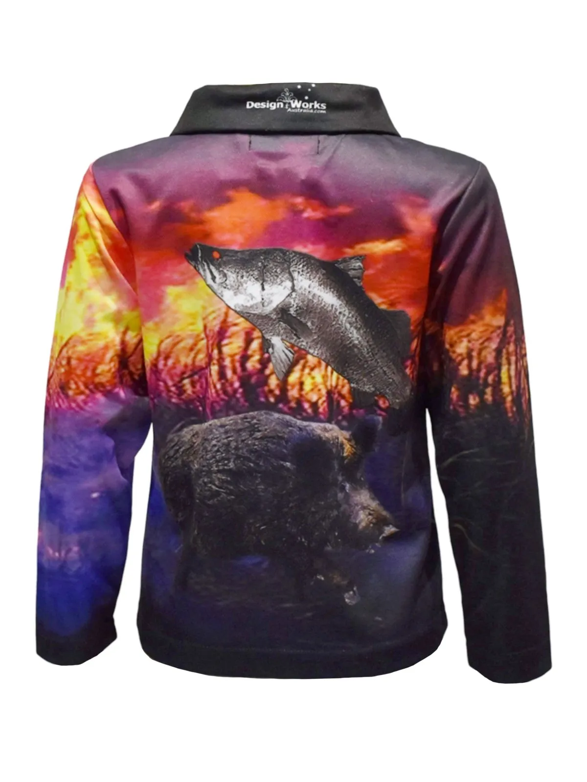Kids Long Sleeve Fishing Shirts - Cane Boar