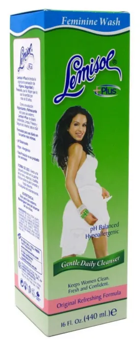 Lemisol Plus Feminine Wash Gentle Daily Cleanser Original, 16 Ounces