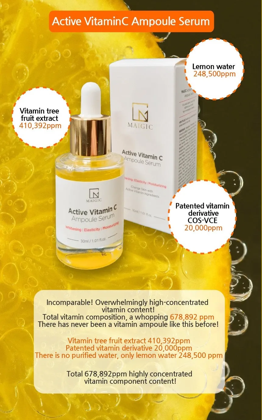 Made in Korea Active Vitamin C Ampoule Serum(30ml 30ml)