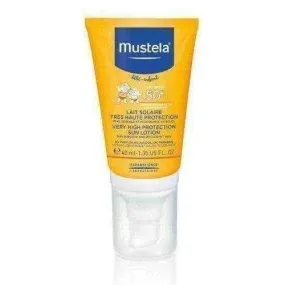 MUSTELA SUN Lotion Sunscreen face very high protection SPF50   40ml