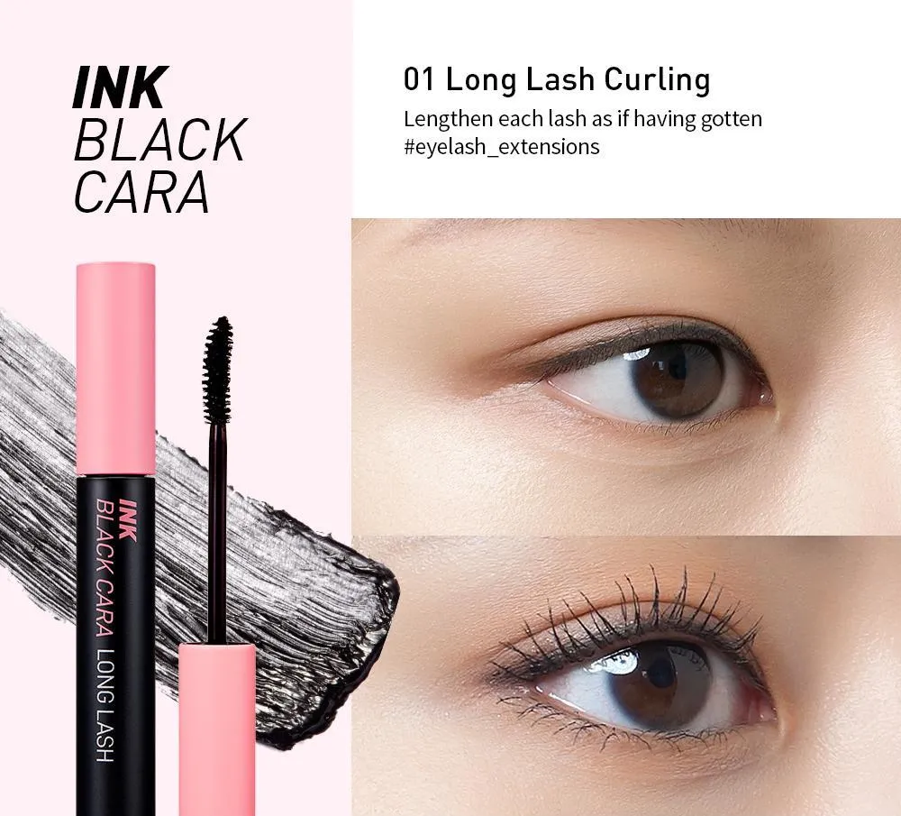PERIPERA INK BLACK CARA #1 LONG LASH CURLING ماسكارا الرموش