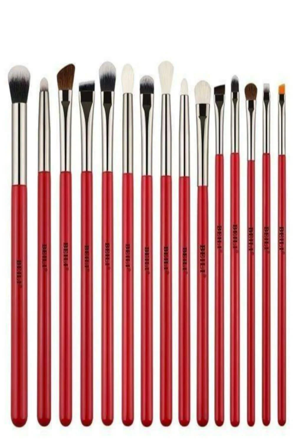 Red Professional Makeup Brush Set