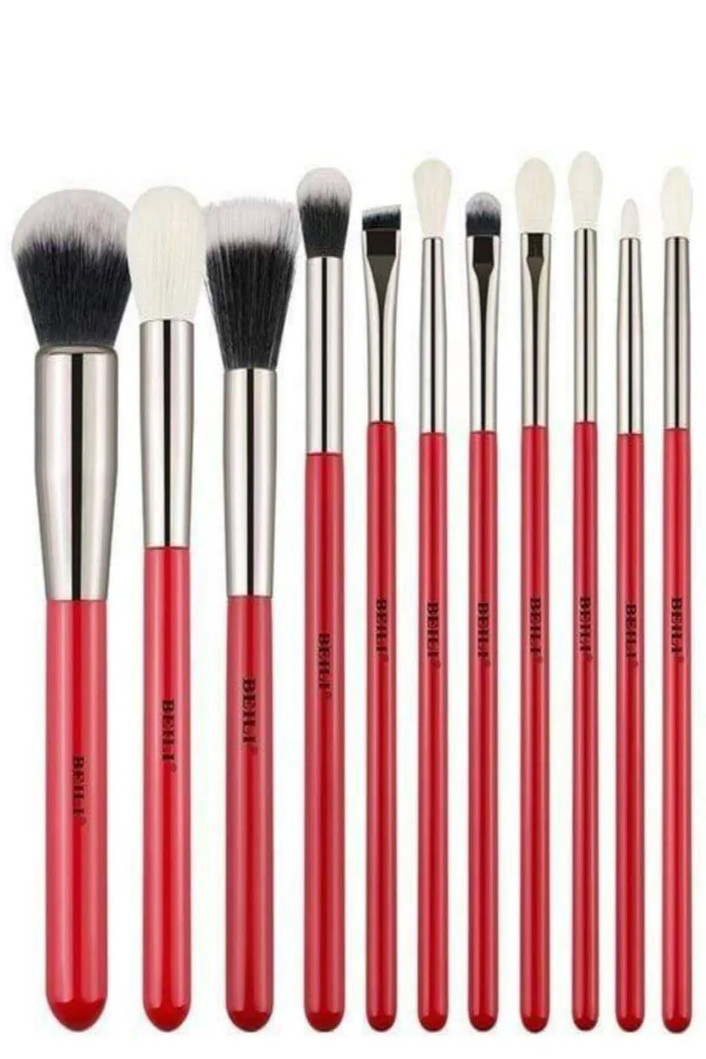Red Professional Makeup Brush Set