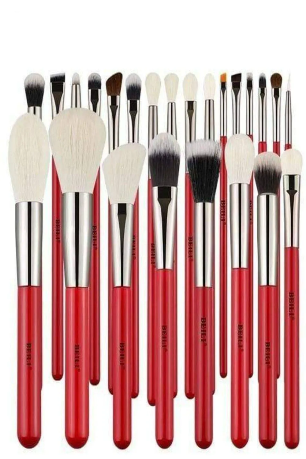 Red Professional Makeup Brush Set