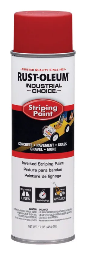 Rust-Oleum Industrial Choice Red Inverted Striping Paint 18 oz