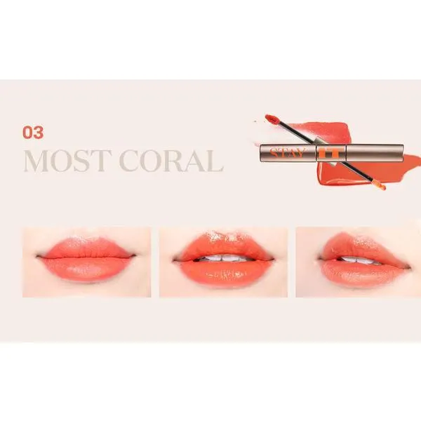 VT X BTS Stay It Half N Half Tint - 3 Most Coral